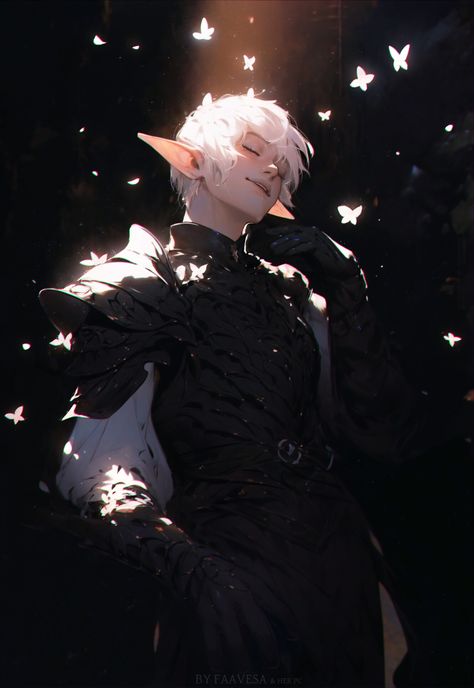 Dnd Ghost Character Art, Astral Elf Male Character Art, Rogue Dnd Character Design, Male Elf Art, Dnd Drow, Male Fairy, Dnd Elves, Elf Characters, Elf Art