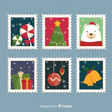 Tesco Christmas, Christmas Mail, Vector Christmas, Floral Border Design, Christmas Inspo, Christmas Post, Christmas Templates, Christmas Stamps, About Christmas