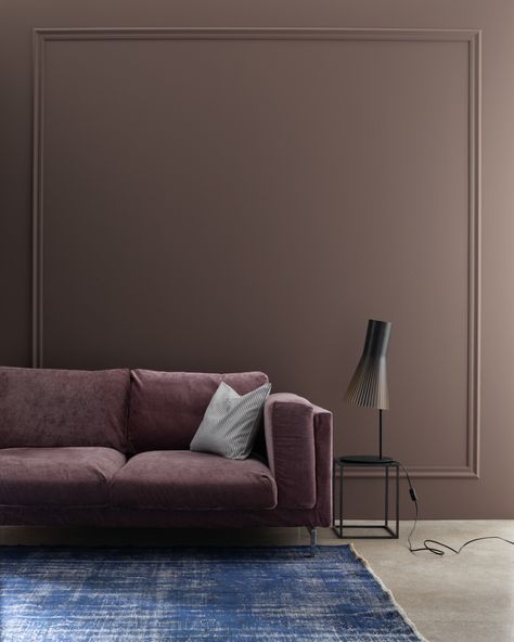 A strong brown undertone deepens this neutral hue. Metro Gray Benjamin Moore, Benjamin Moore Brown, Paint Color Swatches, Brown Paint Colors, Touch Of Gray, Brown Bathroom, Benjamin Moore Colors, Benjamin Moore Paint, Brown Paint