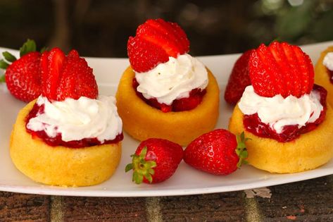 Shortcut strawberry shortcakes | From the Grapevine Mini Strawberry Shortcake, Strawberry Shortcake Dessert, Savory Cakes, Strawberry Shortcakes, Strawberry Whipped Cream, Strawberry Shortcake Recipes, Shortcake Recipe, Zucchini Cake, Salty Cake