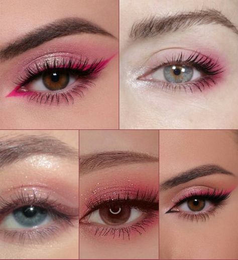 Whether it's soft and romantic or bold and daring, explore our pink makeup ideas today. #PinkEyeMakeup #MakeupInspiration #EyeMakeupIdeas" Get pretty in pink with these eye-catching pink makeup ideas! Explore stunning looks now. #PinkEyeMakeup #MakeupInspo" Pink Makeup Ideas, Pink Eye Makeup, Pink Eye, Natural Makeup Tutorial, Pink Makeup, High Contrast, Full Face, Makeup Inspo, Makeup Ideas