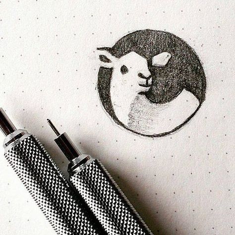 Logo Sketch Design, Sheep Logo, Goat Logo, Coffee Shop Branding, Church Logo, Minimalist Business Logo, Logo Luxury, Natural Logo, Minimalist Business