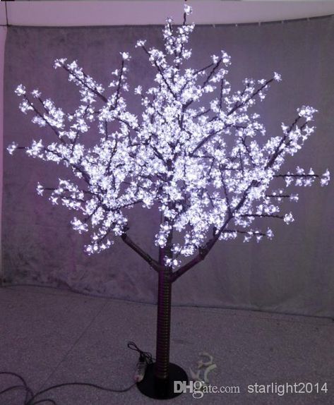 Wholesale cheap led christmas light online, brand - Find best led christmas light cherry blossom tree 480pcs led bulbs 1.5m/5ft height indoor or outdoor use free shipping drop shipping rainproof at discount prices from Chinese garden decorations supplier - starlight2014 on DHgate.com. Christmas Tree With Coloured Lights, Outdoor Tree Lighting, Lighted Branches, Led Tree, Tree Light, White Cherries, Cherry Blossom Flowers, Led Christmas Lights, Blossom Tree