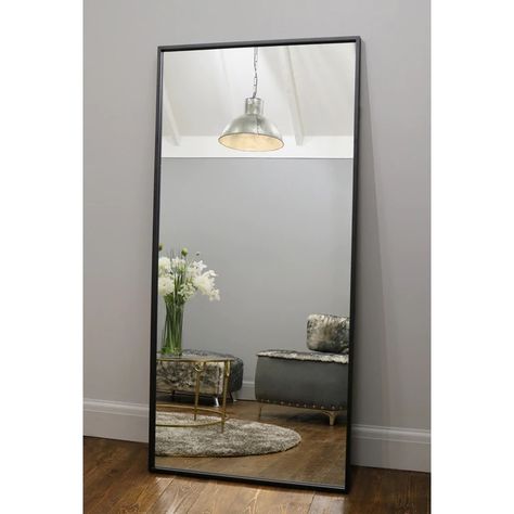 Arched Window Mirror, Wood Mirrors, Hall Mirrors, Black Mirror Frame, Industrial Contemporary, Framed Mirrors, Plain Curtains, Metal Frame Mirror, Black Industrial