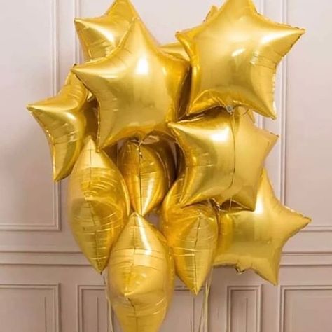 Gold Star Balloons, Star Balloons, Bubblegum Balloons, Star Theme, Happy Birthday Bunting, Led Balloons, Shimmer Wall, Unicorn Party Supplies, Birthday Packages