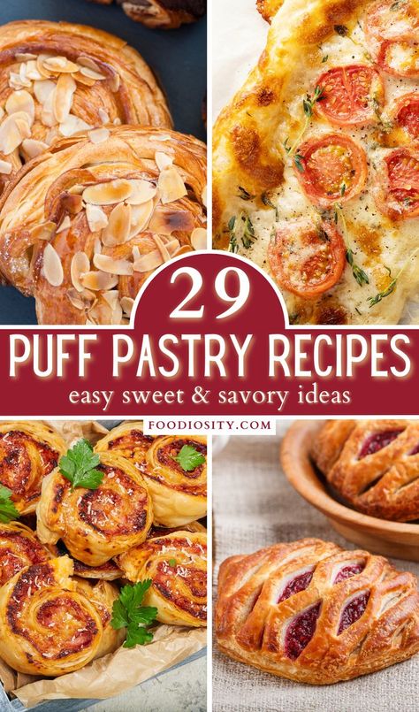 Pastry Recipes Sweet, Puff Pastry Recipes Sweet, Puff Pastry Recipes Dinner, Puff Pastry Recipes Appetizers, Crescent Roll Recipes Dinner, Puff Pastry Recipes Savory, Easy Puff Pastry Recipe, Puff Pastry Recipes Dessert, Pastry Dough Recipe