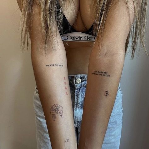 Small Girly Tattoos, Girl Arm Tattoos, Petite Tattoos, Small Girl Tattoos, Small Font, Modern Tattoos, Classy Tattoos, Discreet Tattoos, Dainty Tattoos