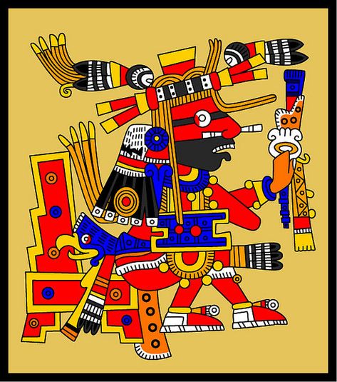 Aztec day signs | Recent Photos The Commons Getty Collection Galleries World Map App ... Aztec Gods, Meso America, Fire Snake, God Of Fire, Aztec Artwork, Feathered Serpent, Mayan Art, Legends And Myths, Aztec Art