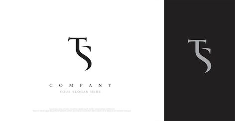 Ts Monogram Logo Design, Ts Logo Design, Ts Logo, Business Symbols, St Logo, Fitness Branding, Serif Logo, T Monogram, Business Hotel