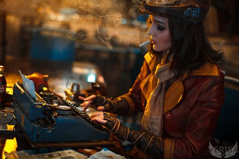 Piper (Fallout 4 cosplay) - Publick Occurrences by ver1sa    http://ver1sa.deviantart.com/art/Piper-Fallout-4-cosplay-Publick-Occurrences-686832770 Fallout Piper, Fallout 4 Cosplay, Piper Wright, Fallout Theme, Fallout Wallpaper, Fallout Series, Fallout 2, Fallout Cosplay, Fallout Game