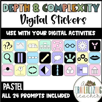 Depth And Complexity, Digital Stickers, Reading Passages, Digital Activities, Teacher Stuff, Anchor Charts, Digital Sticker, Teacher Store, Student Learning