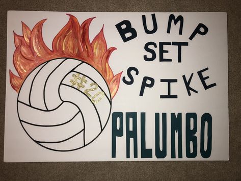 Pep Rally Posters For Volleyball, Signs For Volleyball Players, Volleyball Cheer Posters, Volleyball Posters For Games Ideas, Game Day Posters Volleyball, Volleyball Game Signs, Volleyball Signs Posters For Players, Volleyball Game Posters, Vball Posters