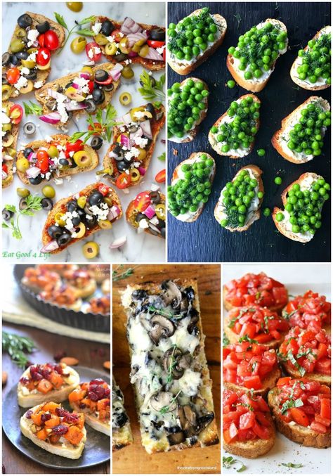 Different Types Of Bruschetta, Meals With Baguettes, What To Do With A Baguette, What To Make With Baguette Bread, What To Do With Baguette Bread, Recipes With Baguette, Baggett Bread Appetizer, Baguette Toppings, Baquettes Toppings