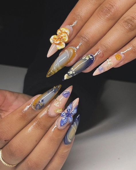 maximalist nail inspo #nails #nailinspo #maximalism #fashioninspo Maximalist Nails Short, Maximalist Christmas Nails, Maximalism Nails, Nails Maximalist, Maximalist Nails, Maximalism, Acrylic Nails Coffin, Xmas Nails, Nails Coffin