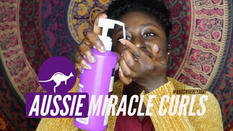 Curious about the Aussie Miracle Curls brand or just looking for good/affordable hair products? Full video on youtube @Akoswhereyouat! Aussie Miracle Curls, Aussie Hair Products, 4c Hairstyles, Natural Curls, Hair Oil, Hair Products, Natural Hair, Black Hair, Hair Hair