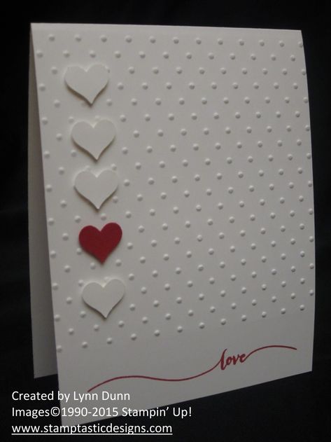 clean and simple valentine card Easy Valentine Cards, Valentines Day Cards Handmade, Valentine Love Cards, Valentine Cards Handmade, Valentine's Day Cards, Embossed Cards, Wedding Anniversary Cards, Valentine Cards, Paper Crafts Cards