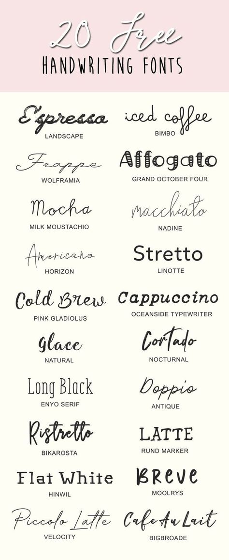 20 More Favorite Handwriting Fonts.  #HeritageTypeCo #Design #FontDesign  #LogoDesign #GraphicsDesign #FreeFonts Cursive Writing Fonts, Free Handwriting Fonts, Free Cursive Fonts, Font Tato, Alfabet Font, Alphabet Logo, Free Handwritten Fonts, Script Alphabet, Business Fonts