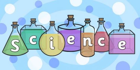 Science On Science Bottles Display Cut Outs - science, display Science Subject Logo, Science Inventions, Science Bottle, Science Subject, Ks2 Science, Science Display, Ks1 Maths, Science Revision, Class Displays