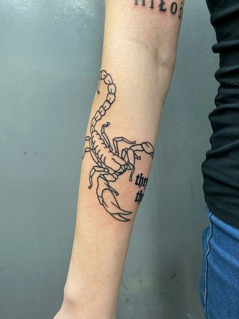 Scorpion Shin Tattoo, Scorpion Tattoo Elbow, Scorpion Tattoo On Arm, Scorpion Forearm Tattoo, Scorpion Tattoo Placement, Scorpion Arm Tattoo, Scorpion Tattoo Feminine, Mens Face Tattoos, Tattoo Fixes