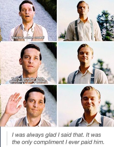 How to say "I Love You" to the man you love...by Nick Carraway Jay Gatsby, Fitzgerald Quotes, Literature Humor, Trendy Quotes, The Great Gatsby, About Time Movie, Book Memes, Great Gatsby, Classic Literature