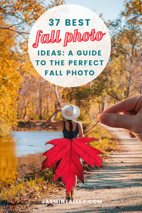 Looking for fall photoshoot ideas? Look no further! Here I include 27 tips and tricks to getting the perfect fall photo! I'm talking photo poses, photo props, and more! Whether you're visiting a pumpkin patch and want pumpkin patch photoshoot ideas, or are photographing fall colors, I think you'll love these photography ideas and tips! They are simple tips for creating cute fall Instagram photos. Whether you're doing a mini session or a full photoshoot, enjoy this fall inspiration! Photoshoot Ideas For Couples, Photoshoot Ideas Fall, Pumpkin Patch Photography, Fall Photo Ideas, Fall Photo Props, Fall Photoshoot Ideas, Pumpkin Patch Photoshoot, Pumpkin Patch Pictures, Fall Instagram