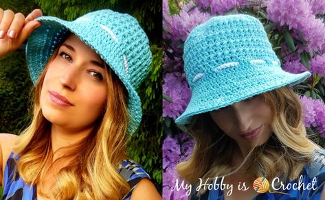 Let the Sun Shine Sun Hat - Free Crochet Pattern Beanies Crochet, Easy Crochet Hat Patterns, Crochet Adult Hat, Crochet Summer Hats, Foundation Single Crochet, Crochet Sun Hat, Easy Crochet Hat, Crochet Cord, Crochet Hat Free