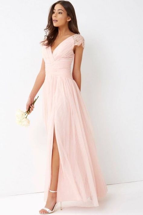 Pale Pink Bridesmaids, Raspberry Bridesmaid Dresses, Pale Pink Bridesmaid Dresses, Pink Bridesmaid Gowns, Blush Pink Bridesmaids, Blush Pink Bridesmaid Dresses, Sweetheart Bridesmaids Dresses, Blush Bridesmaids, Bridesmaid Dresses With Sleeves