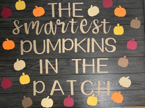 Excited to share the latest addition to my #etsy shop: Smartest Pumpkins In The Patch | Bulletin Board Cutouts Decor SarahBromleyShop  #fall #pumpkin #school #teacher #classroom Fall Bulletin Board Ideas, Daycare Bulletin Boards, October Bulletin Boards, Colored Pumpkins, November Bulletin Boards, Bulletin Boards Theme, Fall Bulletin Board, Work Bulletin Boards, Halloween Bulletin Boards