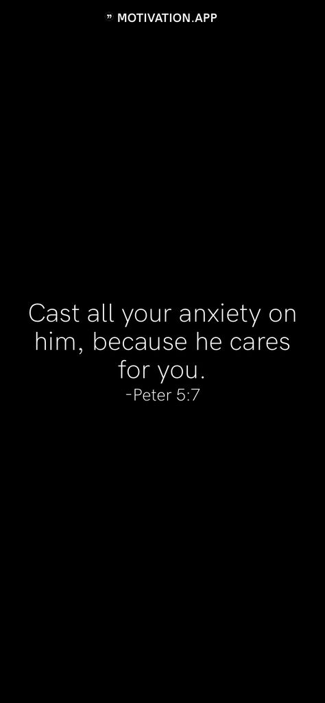 Verses For When Your Scared, Cast All Your Cares On Him Bible Verses, Bible Verse Overthinking, Dont Worry Bible Verse, Scripture For When You’re Scared, Jesus Quotes Powerful, Worship Quotes, Powerful Scriptures, Comforting Bible Verses