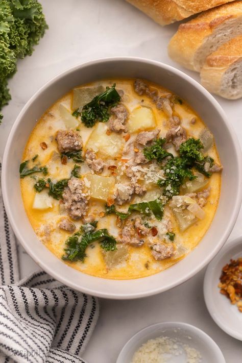 Crockpot Zuppa Toscana, Instant Pot Zuppa Toscana, Zuppa Toscana Soup Olive Garden, Sausage Potato Soup, Tuscan Soup, Zuppa Toscana Soup, Healthy Food Ideas, Toscana Soup, Jo Cooks