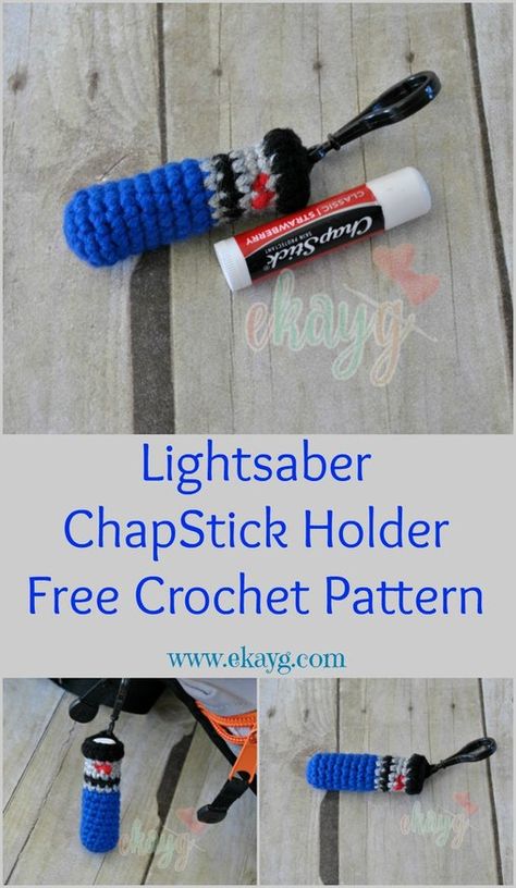 Crochet Star Wars Pattern Free, Crochet Lightsaber Keychain, Crochet Chill Pill Keychain Free Pattern, Crochet Lightsaber Pattern Free, Starwars Crochet Patterns, Starwars Crochet Free Pattern, Star Wars Craft Ideas, Star Wars Macrame, Crochet Star Wars Free Pattern