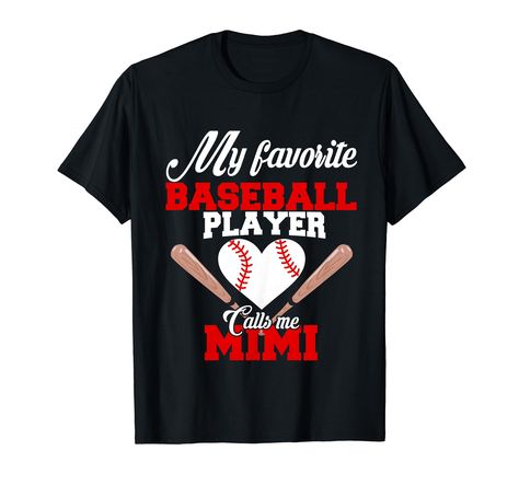 PRICES MAY VARY. This cute baseball shirt with funny quote my favorite baseball player call me Mimi graphic Shirts is the best idea for Baseball players, Women who just a mom, promoted to mom, teen mom, stepmom... called is Mimi. This funny baseball heart graphic shirt perfect for Special women in your life. Maybe For A Friend, Dad, Mom, Wife, Husband, Girlfriend Or Boyfriend. Great For Christmas, Birthday, Valentine's Day, Couple Relationship Anniversary, Wedding Lightweight, Classic fit, Doubl Girlfriend Things, Relationship Anniversary, Funny Baseball, Baseball Humor, Heart Graphic, Couple Relationship, Baseball Shirt, Womens T Shirt