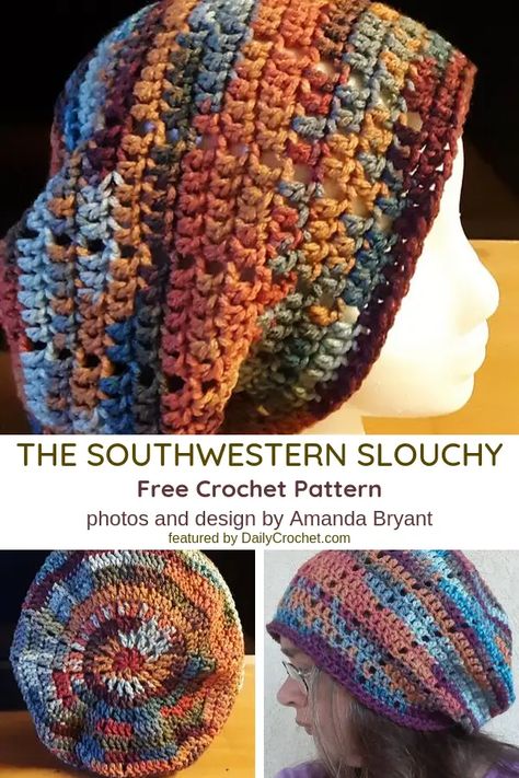 Winter Crochet Patterns, Slouchy Hat Crochet Pattern, Slouch Hat Pattern, Slouchy Hat Pattern, Crochet Hat With Brim, Crochet Slouch Hat, Super Scarf, Crochet Slouchy Hat, Easy Crochet Hat