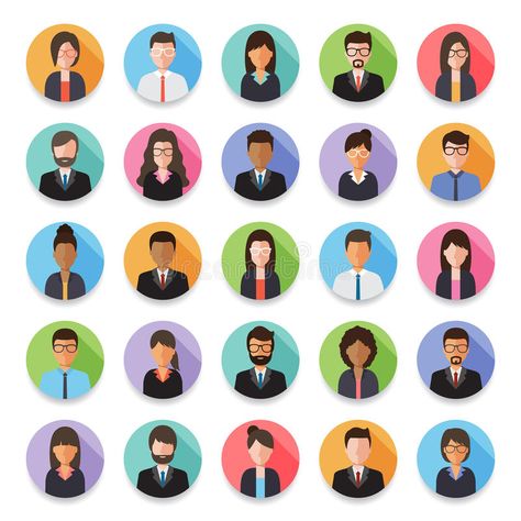 People avatar icon. Set of diverse working people, businessman and businesswoman , #affiliate, #Set, #diverse, #working, #People, #avatar #ad Stairs Icon, People Avatar, Person Silhouette, Brain Icon, Avatar Icon, Icon Set Design, Party Icon, Person Icon, Coffee Vector