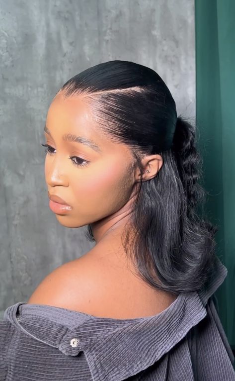 Flight Attendant Hairstyles Black Women, Flight Attendant Hairstyles, Fire Hairstyles, Laid Hairstyles, Office Hairstyles, Hairstyles Black Women, Cami Romper, Protective Hairstyles Braids, Fancy Hairstyles