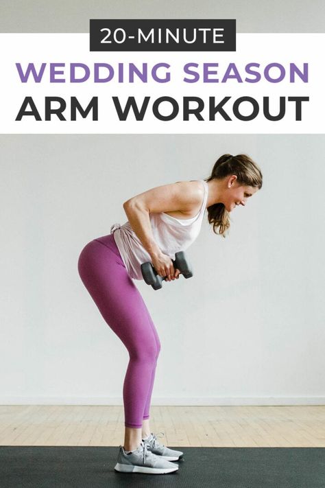 Get toned arms at home with this FREE workout video for women! Follow along with 30-minutes of upper body exercises designed to strengthen and tone your biceps, triceps and shoulder muscles using a set of dumbbells! Arm Workout With Dumbbells, Arm Workout With Weights, Arm Exercises With Weights, Upper Body Hiit Workouts, Dumbbell Arm Workout, Workout With Dumbbells, Workout With Weights, Workout Videos For Women, Arm Workouts At Home