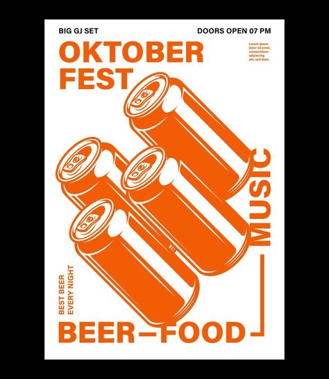 Oktoberfest celebration poster, pretzel, glass of beer and bottle with typography. Vector holiday flyer template for traditional German beer festival. Oktoberfest Poster Design, Nimura Daisuke, Beer Flyer, Wine Branding Design, Beer Typography, Lounge Vibes, Art Festival Poster, Beer Graphic Design, Beer Festival Poster