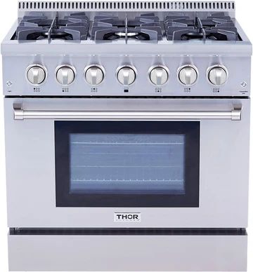 Ranges - Dual - 36 inch – Premium Home Source Kitchen Professional, Halogen Oven, Convection Range, Professional Appliances, Single Burner, Dual Fuel Ranges, Interior Lights, Gas Oven, Stainless Steel Dishwasher