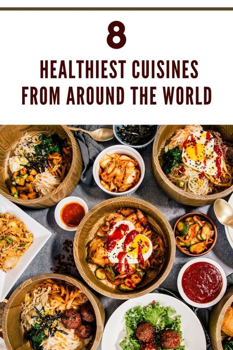 Eating right is the best way to stay fit. With so much junk food around, it’s easy to fall prey to temptation and indulge in unhealthy meals. Eating healthy doesn’t always have to be boring; exotic cuisines from around the world have delicious dishes to offer that are also very nutritious. Read on to find out what the healthiest cuisines are from around the world. Healthy Takeaway, Eating Right, Weird Food, Delicious Dishes, Best Dishes, World Travel, Eat Right, Eating Healthy, Food Items