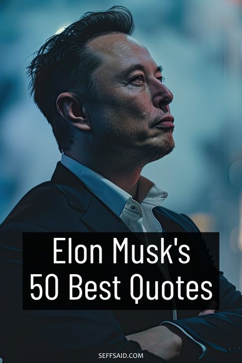 Explore the mind behind SpaceX and Tesla with this collection of Elon Musk's 50 best quotes. via @SeffSaid Famous Quotes By Famous People, Elon Musk Quotes Inspiration, Money Quotes Wallpaper, Two Faced Quotes, Ceo Branding, Winner Quotes, Tesla Quotes, Money Quotes Motivational, Inspirational Quotes On Life