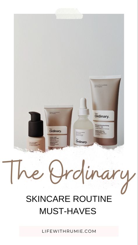 The ordinary skincare routine The Ordinary Routine, Korean Skincare Routine Products, Ordinary Routine, Saturday Routine, Korean Skincare Aesthetic, Routine For Combination Skin, Ordinary Skincare Routine, Cerave Products, Routine For Dry Skin