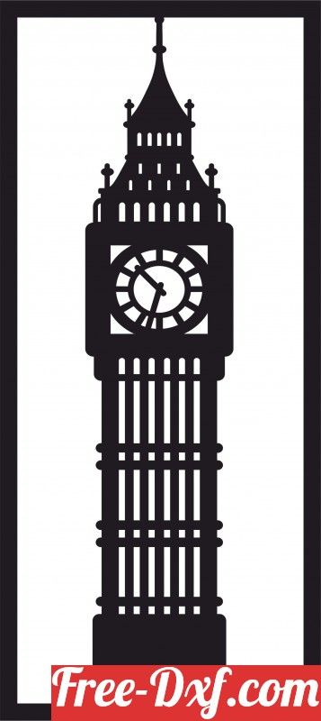 England London Big Ben uameS High quality free Dxf files, Svg, Cdr and Ai Ready to cut for laser Cnc plasma and Download Instantly Wall decor, Wall art, Clipart, Decor, Cities, Monument, Big Ben, England, London England Clipart, London Clipart, Big Ben Model, Batman Wall Decor, London Silhouette, Big Ben Art, London Flowers, Paris Clipart, Language Poster