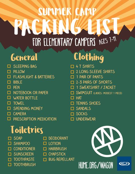 A complete list of what your kids should bring to camp. Summer Camp Packing List, What To Bring Camping, Summer Camp Packing, Camping Gear Storage, Camping With Toddlers, Christian Camp, First Time Camping, Florida Camping, Sleepaway Camp