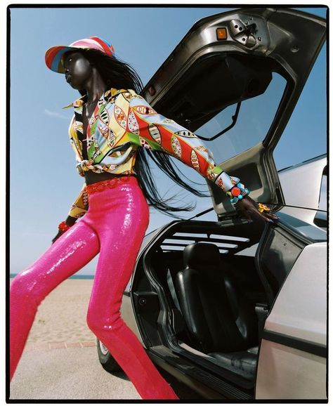 Model Adit Priscilla wows in the futurist fashion story ‘Delorean’ lensed by Dan Beleiu for Vogue Spain. Vogue Editorial, Vogue China, Vogue Spain, Miami Vice, Anime Warrior, Futuristic Fashion, July 2022, Future Fashion, Vogue Italia