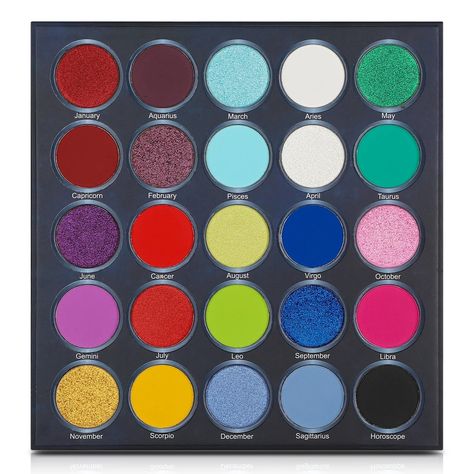 December Sagittarius, March Aries, November Scorpio, Colored Palette, Your Birthday Month, Best Eyeshadow Palette, Tint Lipstick, Glitter Eyeshadow Palette, Makeup Course