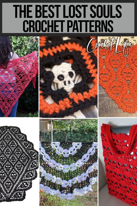 The skull symbol means different things to different cultures. These 10 beautiful lost souls crochet patterns bridge the gaps with beauty and grace. Crochet Lost Souls Blanket, Lost Souls Shawl Crochet Pattern, Crochet Halloween Patterns Free, Skull Symbol, Crochet Skull Patterns, Crocheted Afghans, Free Crochet Doily Patterns, Crochet Skull, Crochet Chain