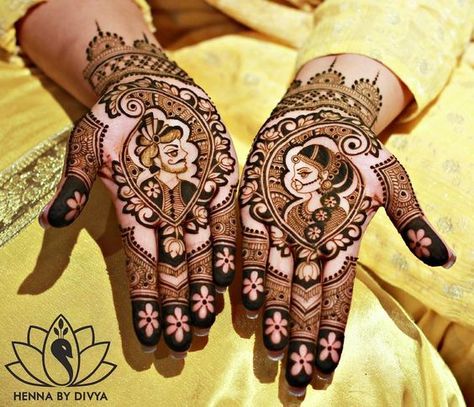 Trending mehendi designs for brides | Bridal henna inspiration | Bride and groom portraits | Reverse fill mehendi designs | Indian brides | Henna tattoos | Bridal mehndi | Personalized mehndi designs | Credits: Henna by Divya | Flower motifs | Every Indian bride’s Fav. Wedding E-magazine to read. Here for any marriage advice you need | www.wittyvows.com shares things no one tells brides, covers real weddings, ideas, inspirations, design trends and the right vendors, candid photographers etc. Best Henna Designs, Cool Henna Designs, Rajasthani Mehndi, Latest Arabic Mehndi Designs, Rajasthani Mehndi Designs, Love Ideas, Tato Henna, Bridal Mehendi Designs Hands, Mehndi Designs Bridal Hands