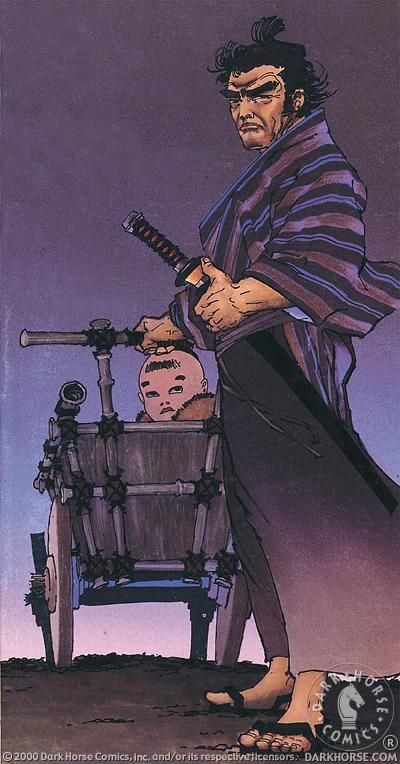 Frank Miller - Lone Wolf and Cub Frank Miller Art, Cubs Wallpaper, Lone Wolf And Cub, Martial Arts Movies, Western Comics, Frank Miller, Comic Manga, Bd Comics, Samurai Art