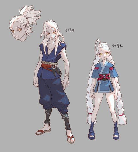 ArtStation - Tachi - Sorrow’s Edge, Hui Zou 캐릭터 드로잉, Arte Fantasy, Character Design Male, Character Design References, Anime Poses Reference, Dnd Characters, Character Portraits, Creature Art, White Hair