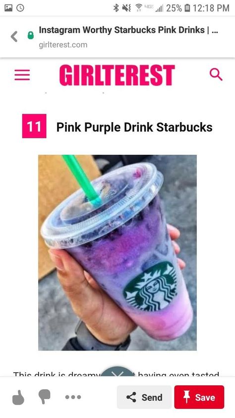 Pink Drink Starbucks, Starbucks Pink Drink, Secret Starbucks Recipes, Purple Drinks, Starbucks Secret Menu Drinks, Starbucks Secret Menu, Pink Drink, Pink Starbucks, Secret Menu